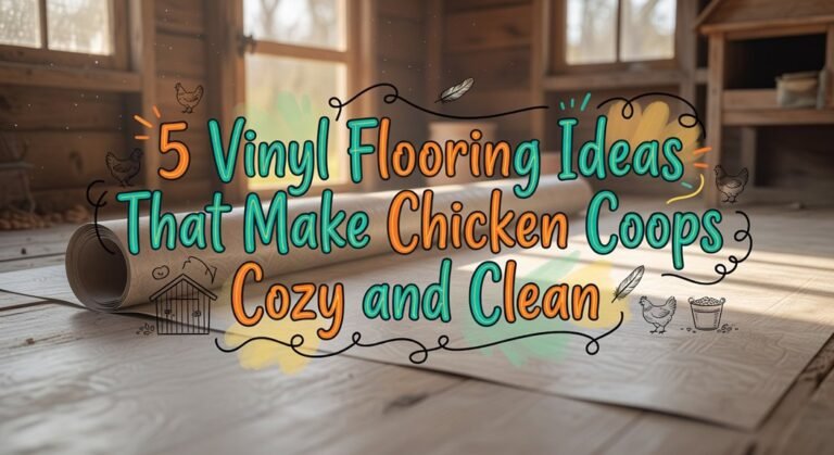 vinyl chicken coop flooring