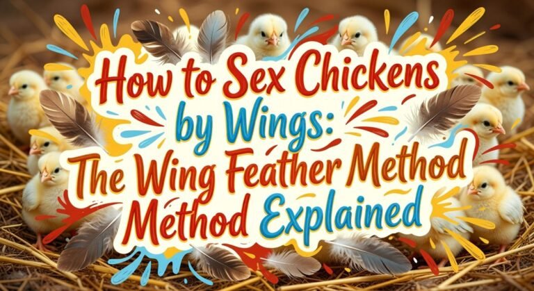wing feather sexing method