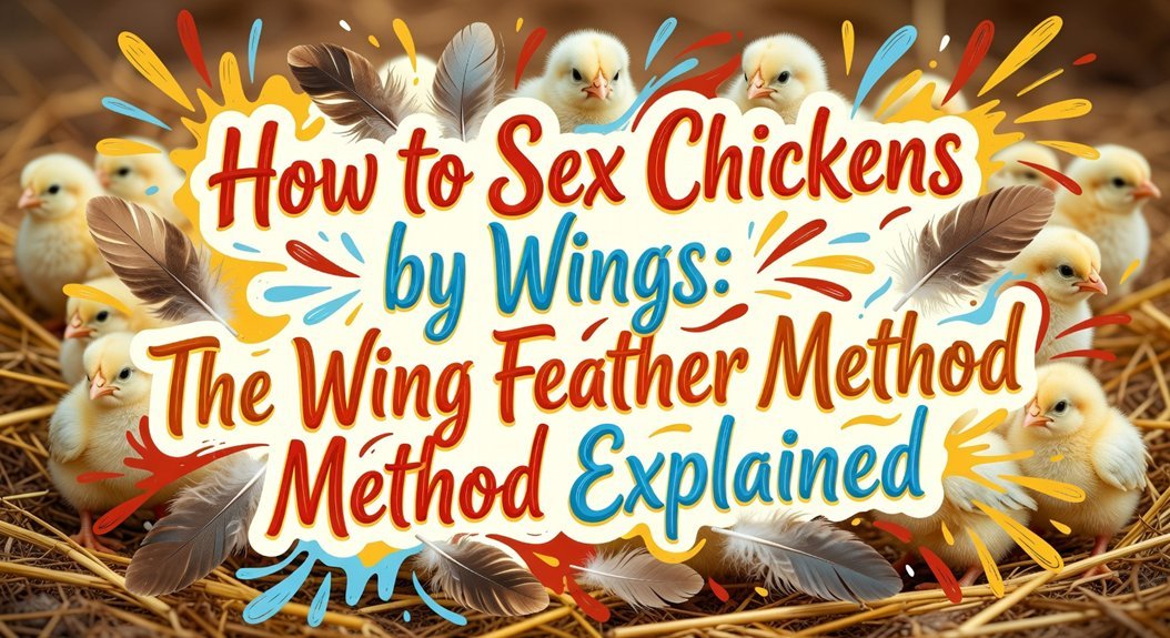 wing feather sexing method
