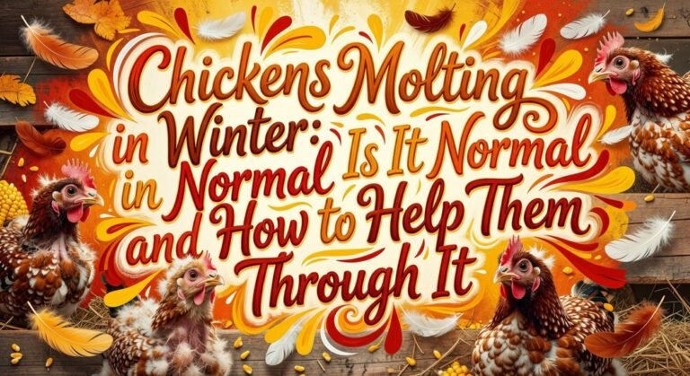 winter chicken molting normal