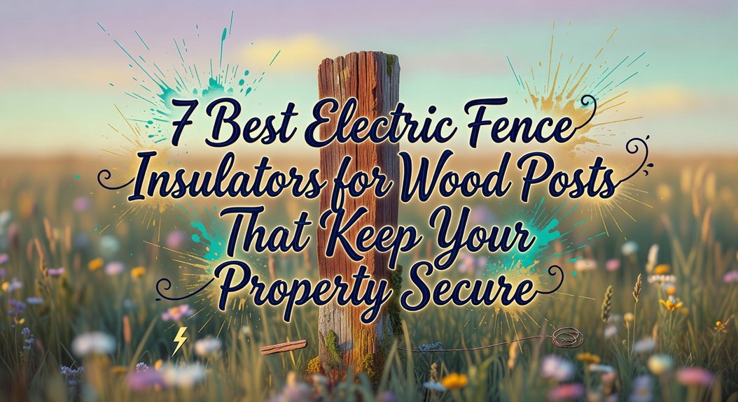 wood post electric insulators